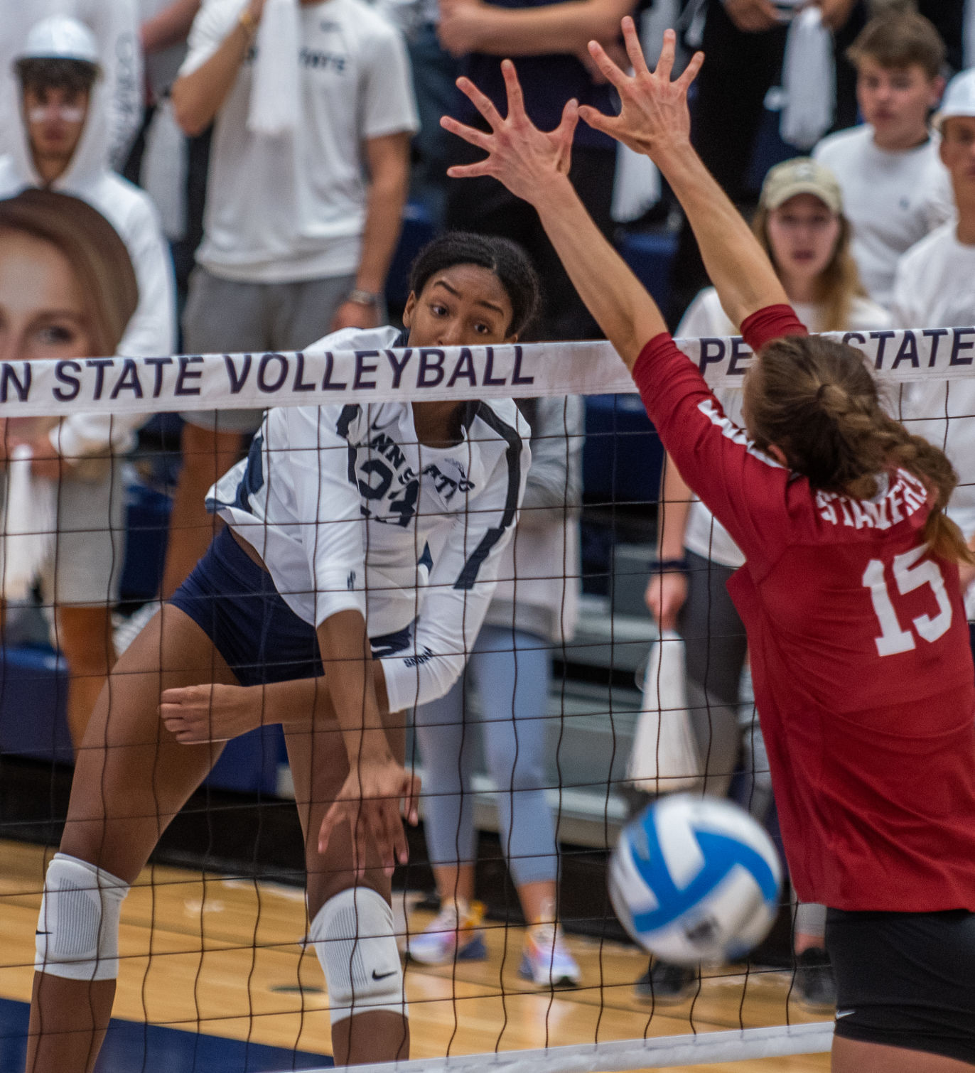Penn State women's volleyball vs Stanford, Kaitlyn Hord (23) spike